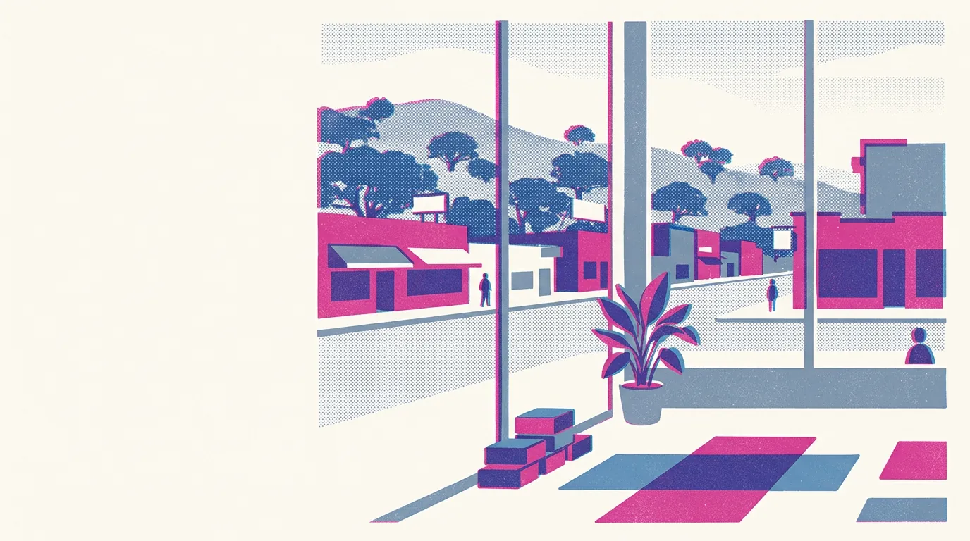 Illustration of yoga and pilates studios in Oakland
