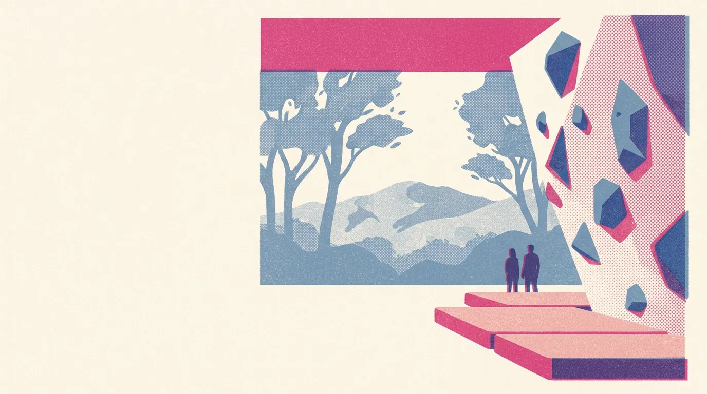Illustration of climbing gyms in Berkeley